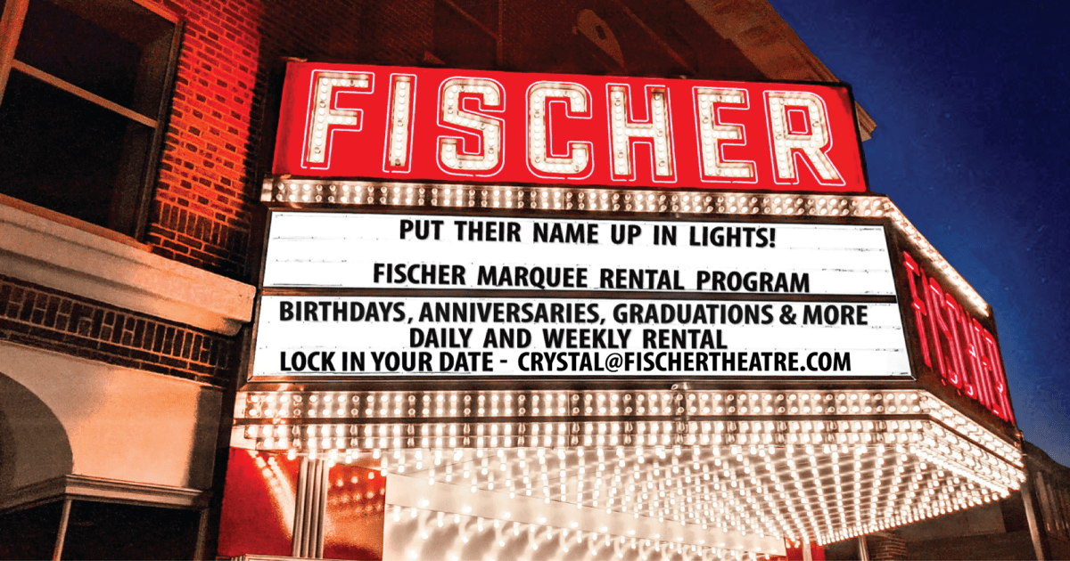 Home of Historic Fischer Theatre in Downtown Danville, IL