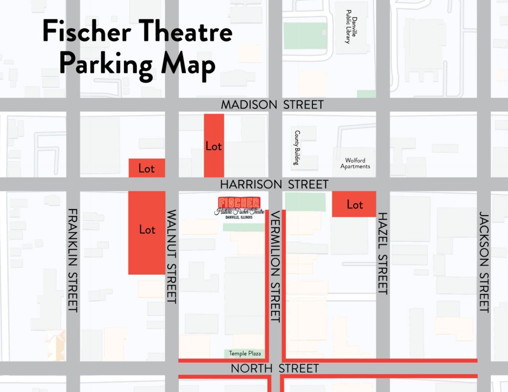 Fischer Theatre Parking Map
